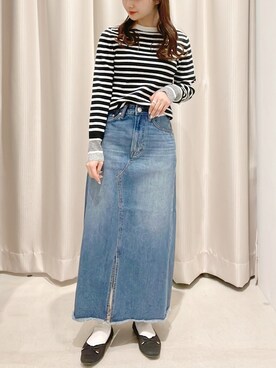 「タイトシルエット」｜「アイテム（パンプス）」を使った、makophithさん（レディース・153cm）の春コーディネート