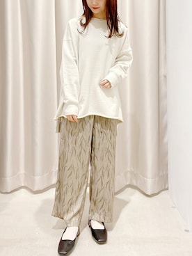 「AMERICAN HOLIC」｜「アイテム（スウェット）」を使った、makophithさん（レディース・153cm）の秋コーディネート