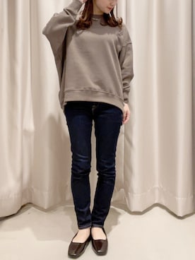 「ワンウォッシュデニム」｜makophithさん（レディース・153cm）の冬コーディネート