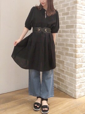 「ミニワンピ」｜makophithさん（レディース・153cm）の夏コーディネート