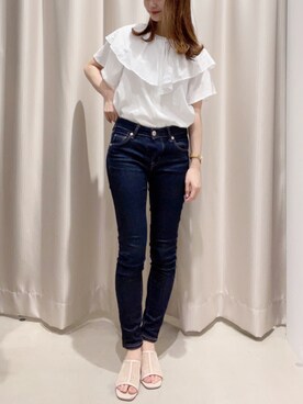 「フリル襟」｜makophithさん（レディース・153cm）の冬コーディネート