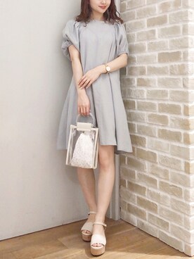 「ミニワンピ」｜makophithさん（レディース・153cm）の夏コーディネート