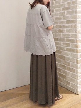 「コットンレース」｜makophithさん（レディース・153cm）の夏コーディネート