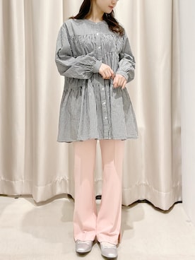 「ティアードブラウス」｜makophithさん（レディース・153cm）の春コーディネート