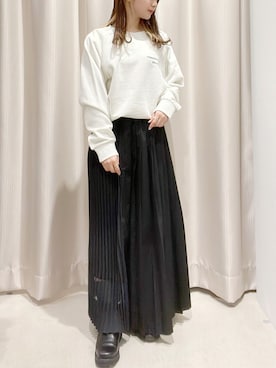 「AMERICAN HOLIC」｜「アイテム（スウェット）」を使った、makophithさん（レディース・153cm）の秋コーディネート