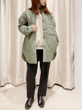 「AMERICAN HOLIC」｜「アイテム（ブルゾン）」を使った、makophithさん（レディース・153cm）の春コーディネート