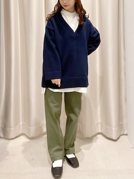 「ツイルパンツ」｜makophithさん（レディース・153cm）の春コーディネート