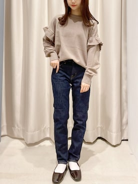 「ワンウォッシュデニム」｜makophithさん（レディース・153cm）の春コーディネート