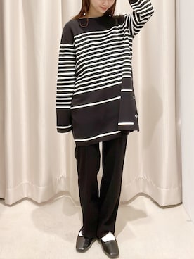 「パネルボーダー」｜makophithさん（レディース・153cm）の冬コーディネート