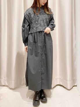 「セットアイテム」｜「アイテム（シャツワンピース）」を使った、makophithさん（レディース・153cm）の夏コーディネート