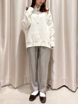 「ZIPニット」｜makophithさん（レディース・153cm）の冬コーディネート