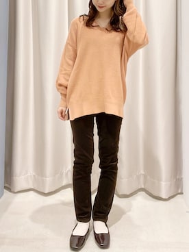 「春ニット」｜makophithさん（レディース・153cm）の夏コーディネート