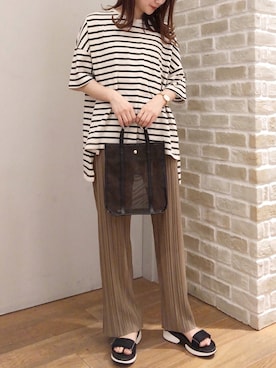 「アースミュージック＆エコロジー」｜makophithさん（レディース・153cm）の秋コーディネート