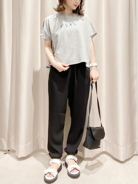 「AMERICAN HOLIC」｜「アイテム（メッセンジャーバッグ）」を使った、makophithさん（レディース・153cm）の夏コーディネート