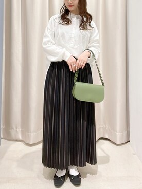 「ワッフル」｜「アイテム（パンプス）」を使った、makophithさん（レディース・153cm）の春コーディネート