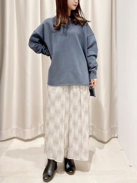 「AMERICAN HOLIC」｜「アイテム（スウェット）」を使った、makophithさん（レディース・153cm）の秋コーディネート