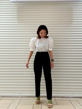 「アパレルスタッフ」｜「アイテム（サンダル）」を使った、kaoriさん（レディース・160cm）の夏コーディネート