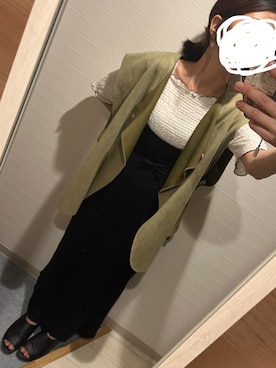 「abcd（ナシ）のアイテム（シューズ）」を使った、Maさん（レディース・160cm）の夏コーディネート