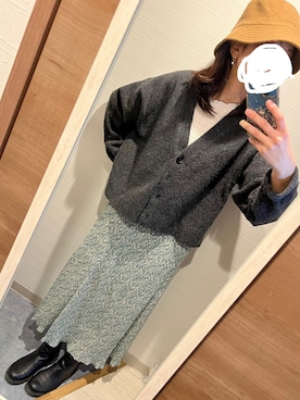 「H&M（エイチ・アンド・エム）のアイテム（ブーツ）」を使った、Maさん（レディース・160cm）の秋コーディネート