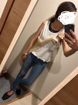 「abcd（ナシ）のアイテム（シューズ）」を使った、Maさん（レディース・160cm）の夏コーディネート