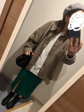 「H&M（エイチ・アンド・エム）のアイテム（ブーツ）」を使った、Maさん（レディース・160cm）の春コーディネート