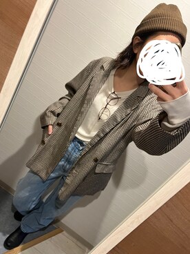 「RETRO GIRL（レトロガール）のアイテム（その他アウター）」を使った、Maさん（レディース・160cm）の秋コーディネート