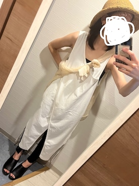 「ジーナシス」｜「アイテム（ワンピース/ドレス）」を使った、Maさん（レディース・160cm）の夏コーディネート