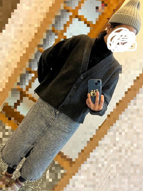 miko10kg10枚 ミックスヤーンクルーカーディガン【洗濯機OK】（カーディガン