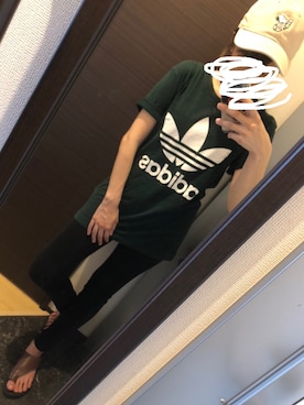 「アディダスコーデ」｜「アイテム（サンダル）」を使った、Maさん（レディース・160cm）の夏コーディネート