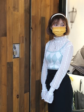 「アイテム（アクセサリー）」を使った、Canna¨̮♡︎ さん（レディース・167cm・10代）の春コーディネート