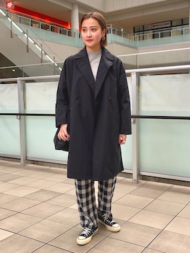 「FORK&SPOON（フォークアンドスプーン）のアイテム（ジャケット/アウター）」を使った、LILIさん（レディース・157cm）の冬コーディネート
