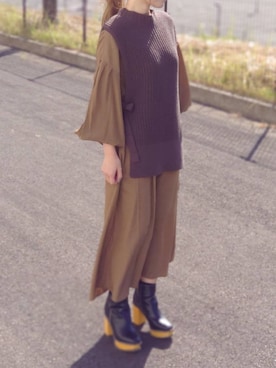 「abahouse」｜「アイテム（ワンピース/ドレス）」を使った、miさん（レディース・158cm）の秋コーディネート