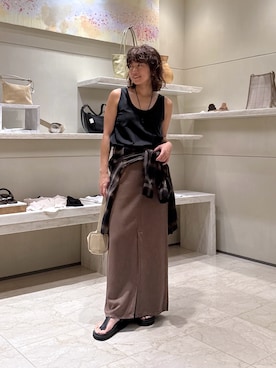 「2.718（ニーテンナナイチハチ）のアイテム」を使った、CHIEさん（レディース・162cm）の夏コーディネート