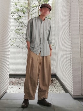 「PIERRE BALMAIN（ピエールバルマン）のアイテム」を使った、フリマの使い手さん（メンズ・182cm）の夏コーディネート