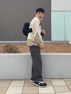 「Graphpaper（グラフペーパー）のアイテム」を使った、たなかさん（メンズ・172cm）の冬コーディネート