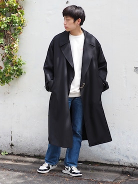 「BeAMS DOT（ビームスドット）のアイテム（ジャケット/アウター）」を使った、たなかさん（メンズ・172cm）の春コーディネート