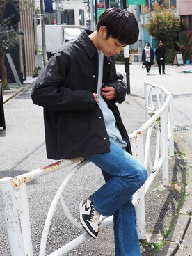 「BeAMS DOT（ビームスドット）のアイテム（ジャケット/アウター）」を使った、たなかさん（メンズ・172cm）の春コーディネート