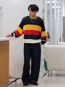 「BEAMS（ビームス）のアイテム（ローファー）」を使った、たなかさん（メンズ・172cm）の夏コーディネート