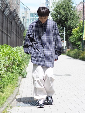 「BeAMS DOT（ビームスドット）のアイテム」を使った、たなかさん（メンズ・172cm）の春コーディネート