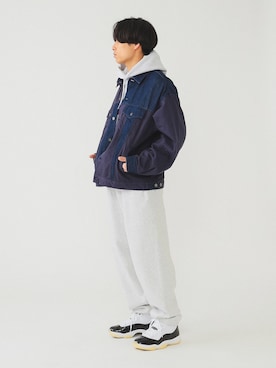 「BEAMS（ビームス）のアイテム（ブルゾン）」を使った、たなかさん（メンズ・172cm）の冬コーディネート