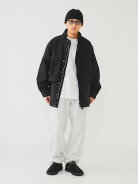「BEAMS（ビームス）のアイテム（ブルゾン）」を使った、たなかさん（メンズ・172cm）の春コーディネート