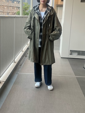 「アイテム（ミリタリージャケット）」を使った、lilyさん（レディース・166cm）の冬コーディネート
