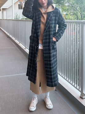「SUGAR BISKET（シュガービスケット）のアイテム（トップス）」を使った、lilyさん（レディース・166cm）の冬コーディネート