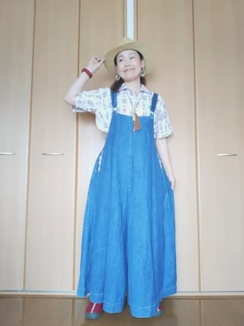 「チャイハネ（チャイハネ）のアイテム（スリッポン）」を使った、michiyogaさん（レディース・159cm）の春コーディネート