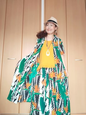 「チャイハネ（チャイハネ）のアイテム（ワンピース）」を使った、michiyogaさん（レディース・159cm）の春コーディネート