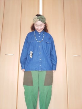 「チャイハネ（チャイハネ）のアイテム（ヘアアクセサリー）」を使った、michiyogaさん（レディース・159cm）の春コーディネート