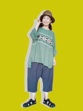 「チャイハネ（チャイハネ）のアイテム（その他トップス）」を使った、michiyogaさん（レディース・159cm）の夏コーディネート