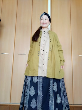 「チャイハネ（チャイハネ）のアイテム（スカート）」を使った、michiyogaさん（レディース・159cm）の春コーディネート