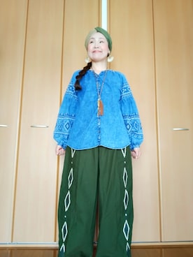 「チャイハネ（チャイハネ）のアイテム（ヘアアクセサリー）」を使った、michiyogaさん（レディース・159cm）の春コーディネート