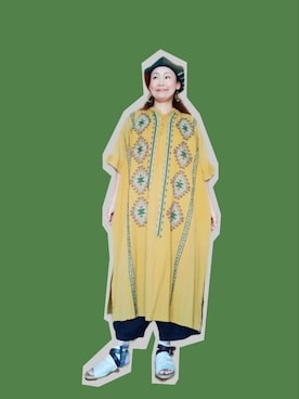 「チャイハネ（チャイハネ）のアイテム（ハンチング/ベレー帽）」を使った、michiyogaさん（レディース・159cm）の秋コーディネート